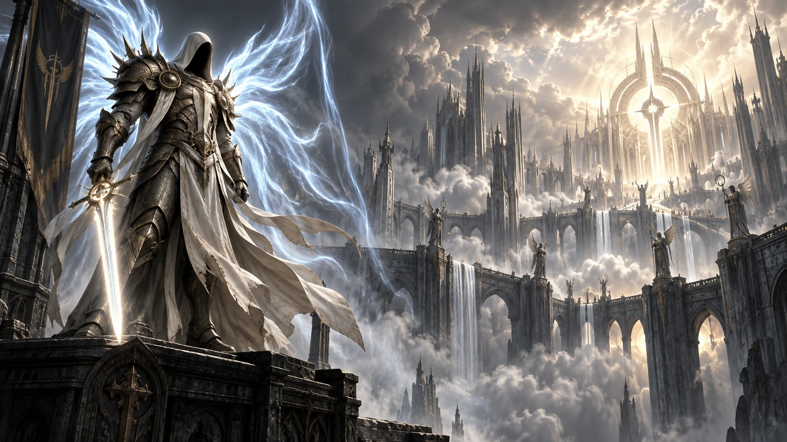 Tyrael mit dem Schwert El'druin